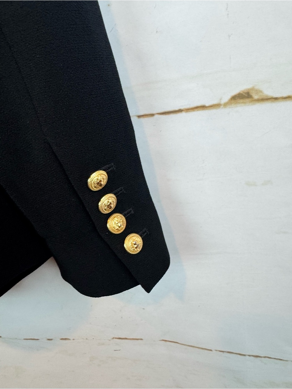 Balmain | Black Double-Breasted Tuxedo Jacket, EU 38 - Picture 12 of 16